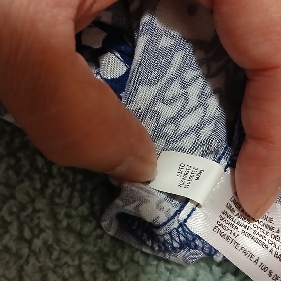 Lilly Pulitzer Blue and White Fish Pattern Jumpsuit Strapless Size XL - Picture 9 of 9